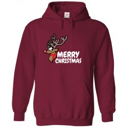 Merry Christmas Unisex Novelty Kids and Adults Pullover Hooded Sweatshirt